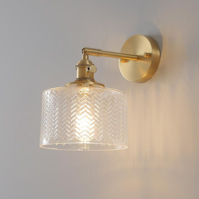 Brass Cylinder Wall Lamp