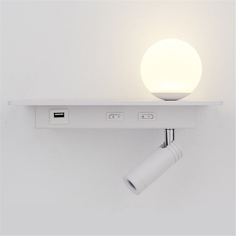 Black White Solid Color Wall Lamp