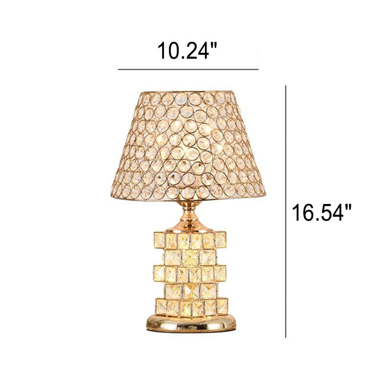 Crystal Cone Geometry Table Lamp