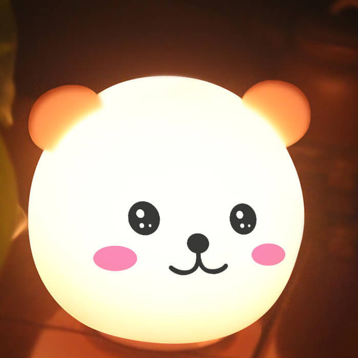 Cartoon Animal Colorful Silicone Table Lamp