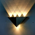 Aluminum Acrylic Stereo Triangle Wall Lamp