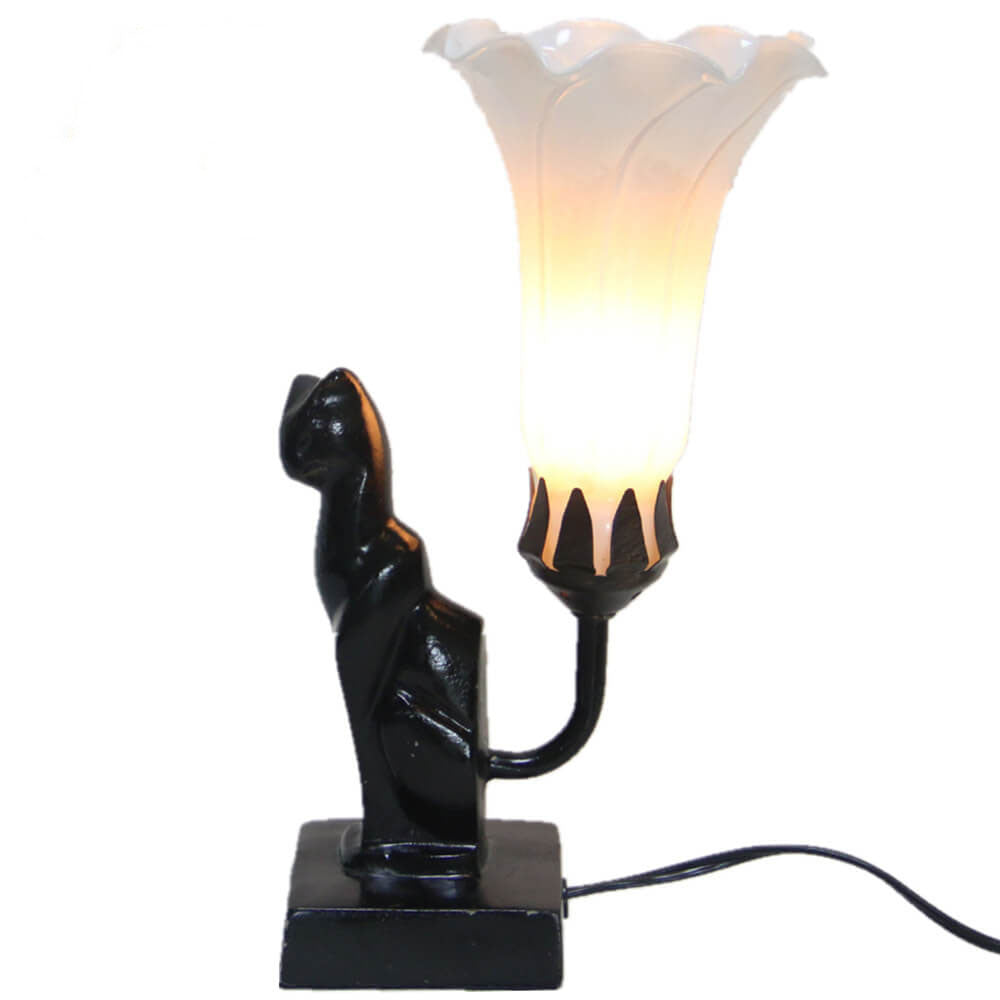 Glass Flared Eye Protection Table Lamp
