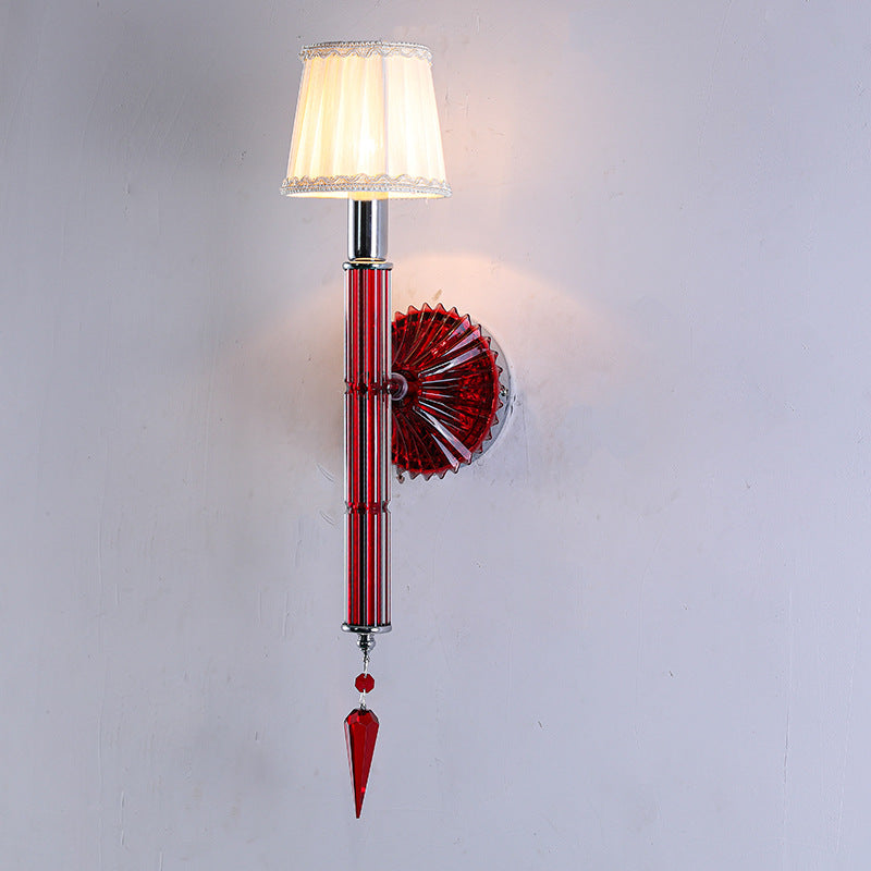 Crystal Fabric Wall Lamp