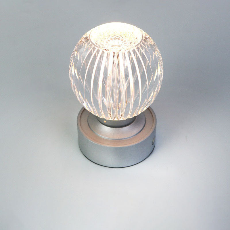 Acrylic Round Ball Wireless Table Lamp