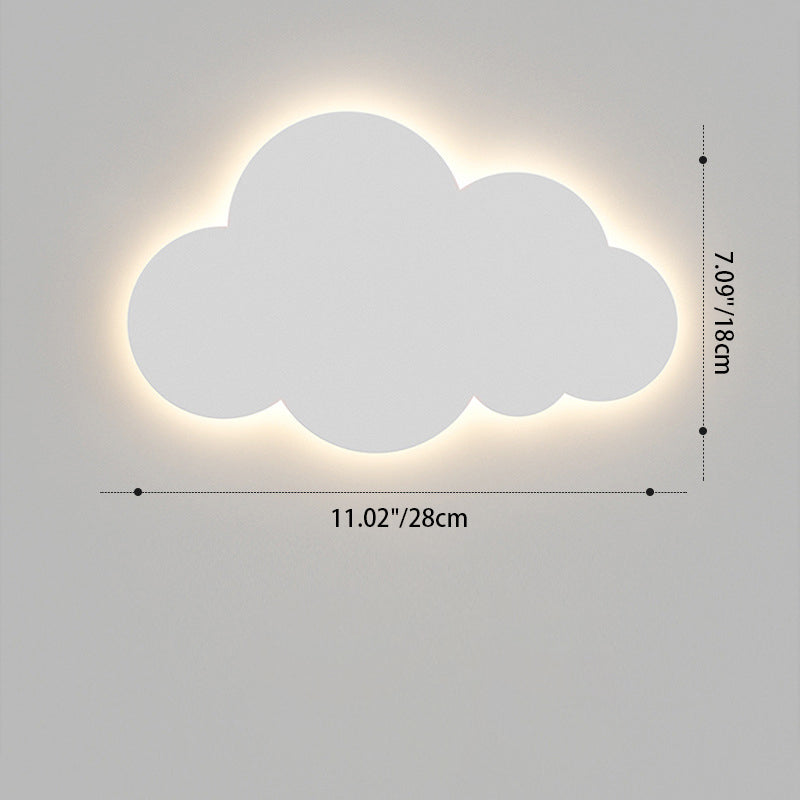 Cartoon Smiley Cloud Iron Wall Lamp