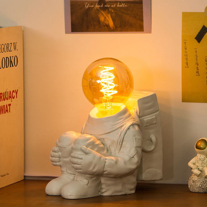 Astronaut Resin Glass Bedroom Table Lamp
