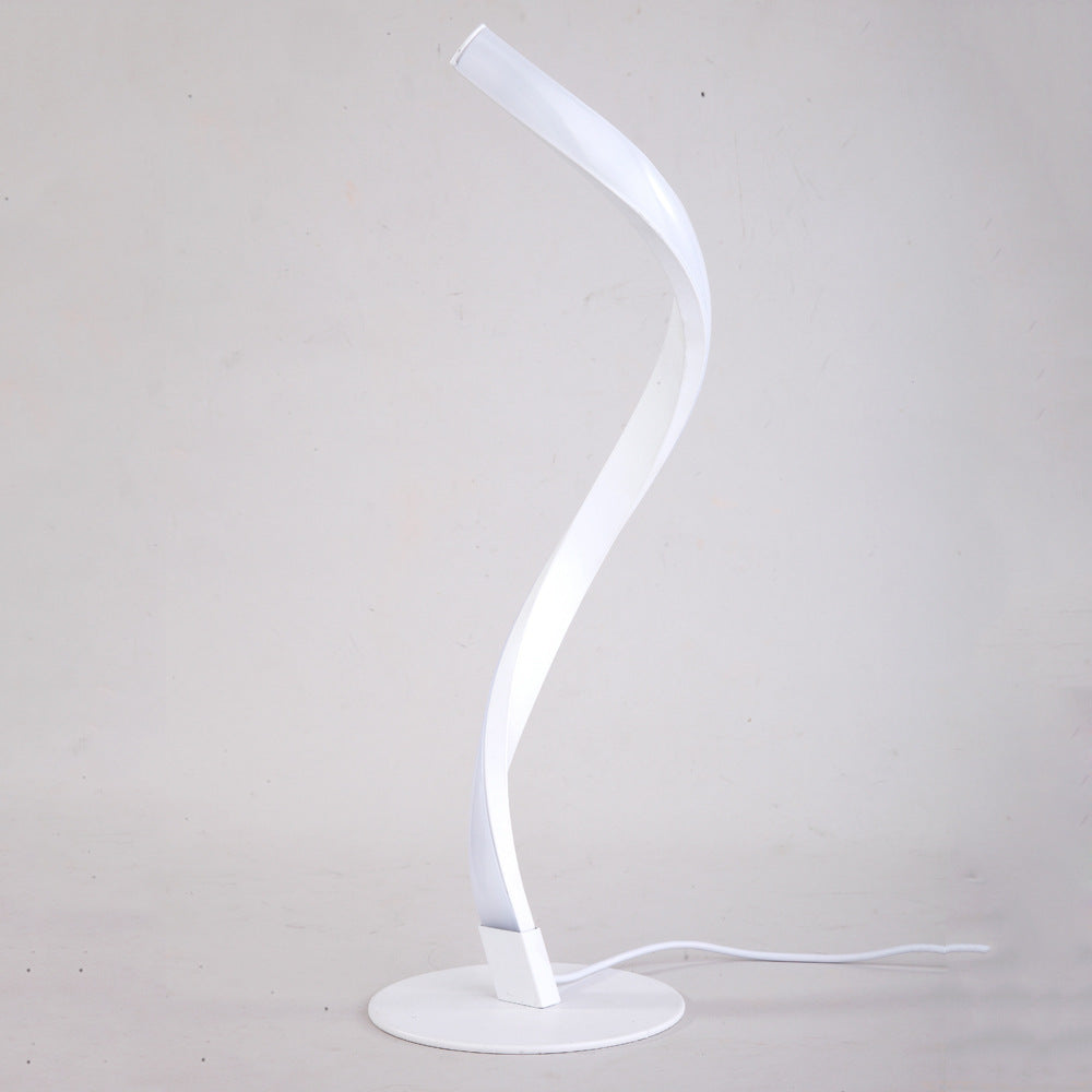 Aluminum Spiral Strip Home Table Lamp