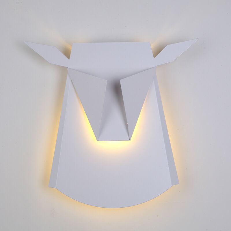 Iron Bull Head Shape Wall Lamp