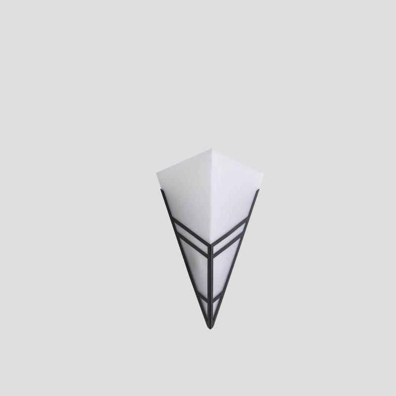 Iron Triangles Geometry Wall Lamp