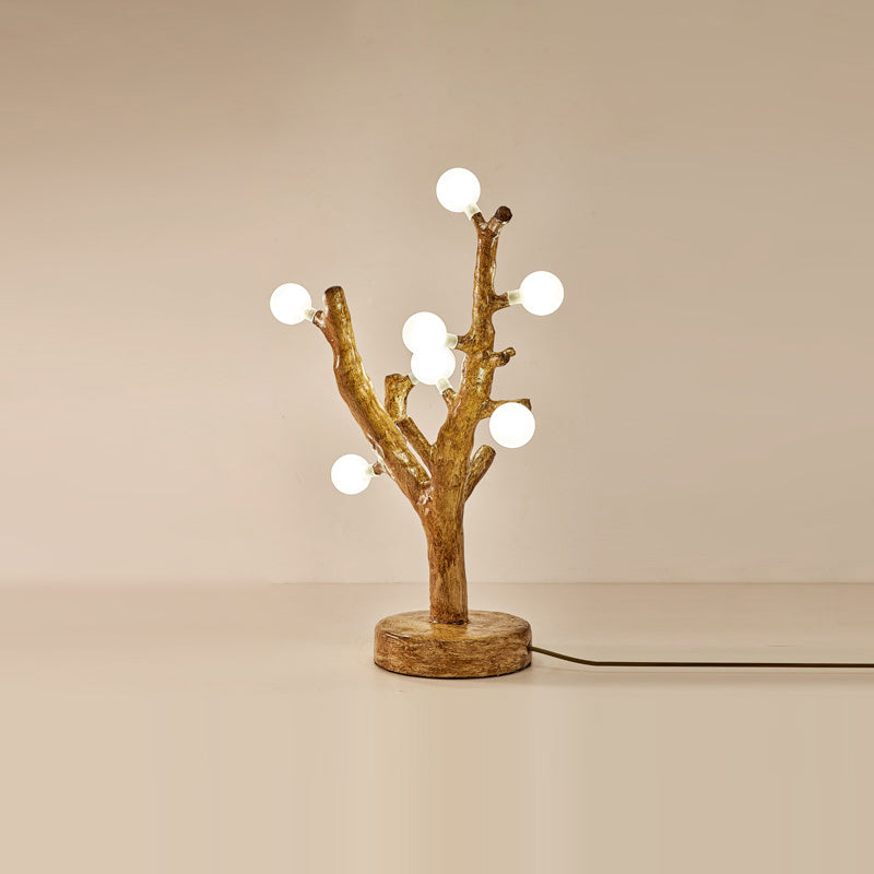 Twig Orb Resin Hardware 12-Light Table Lamp
