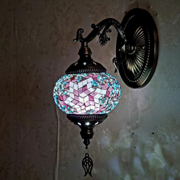 Exotic Cracked Glass Wall Lamp