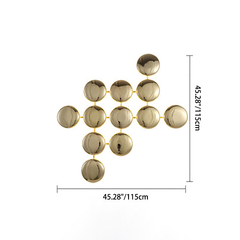 Titanium Round Circle 10/14/24 14-Light Wall Lamp
