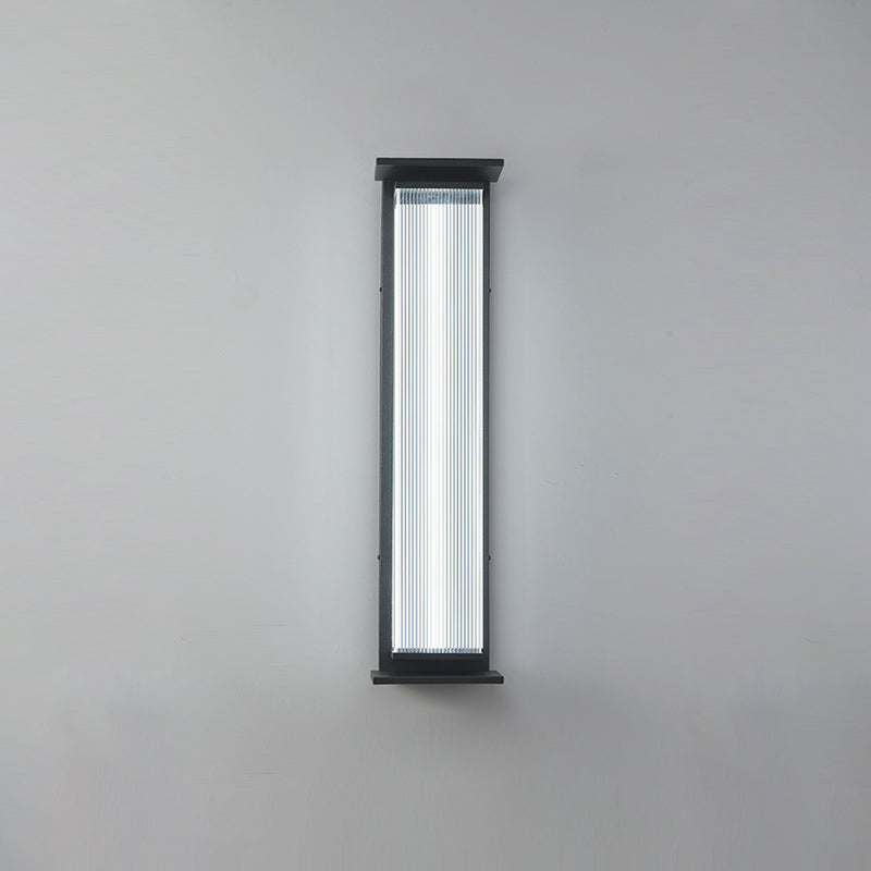Rectangular Stainless Steel Acrylic Outdoor Light