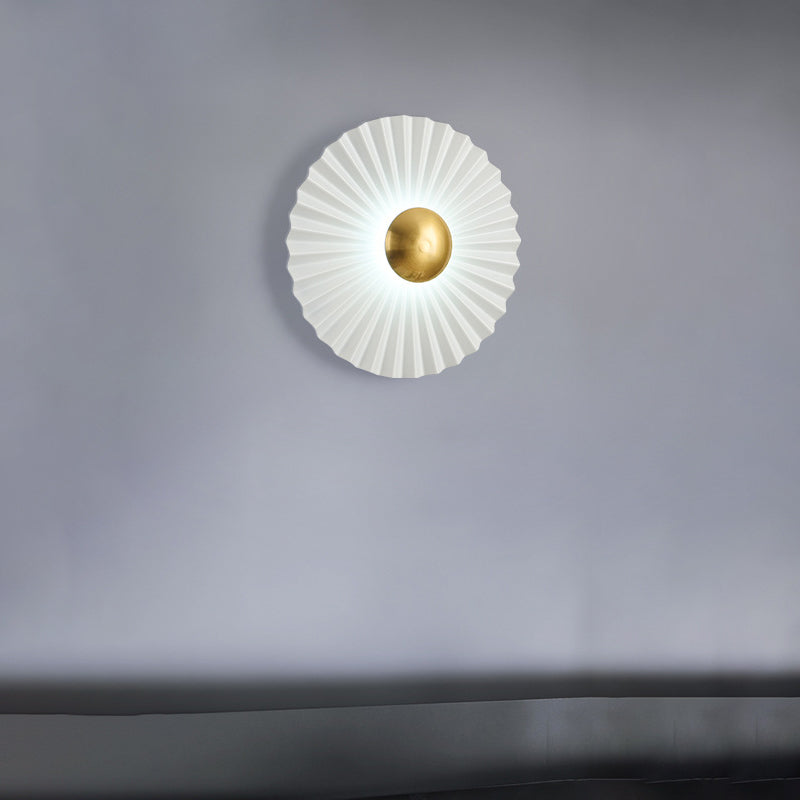 Round Scallop Hardware Living Wall Lamp