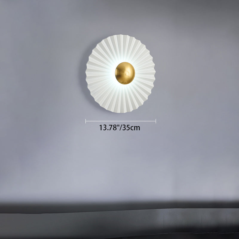 Round Scallop Hardware Living Wall Lamp