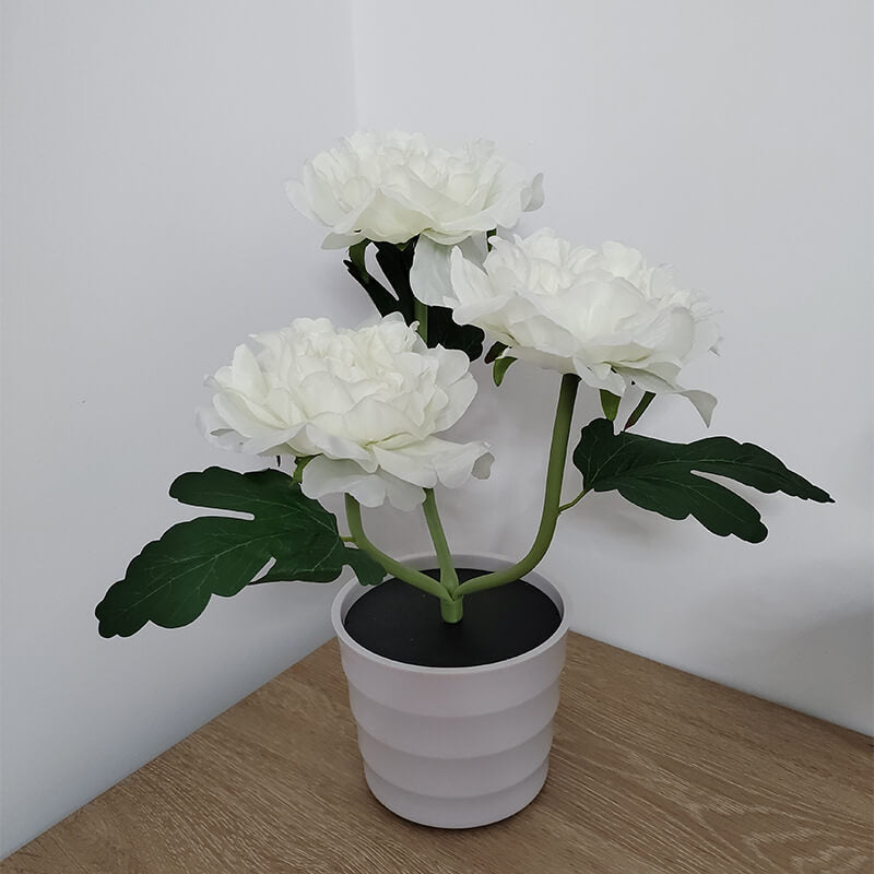 Simulation Peony Flower Bonsai Outdoor Light
