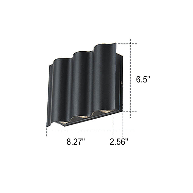 Wave Aluminum Outdoor Light