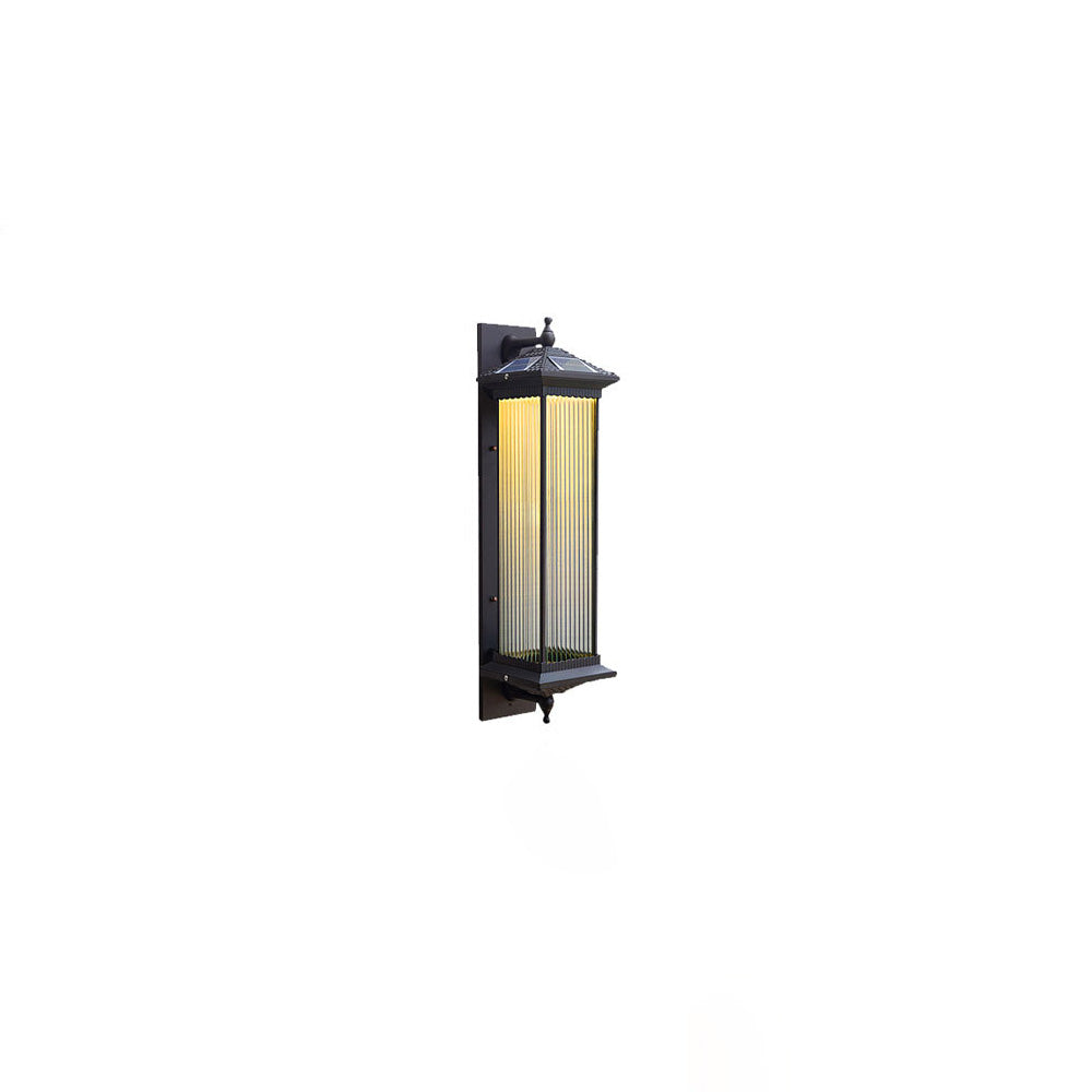 Aluminum Glass Cuboid Garden Outdoor Light