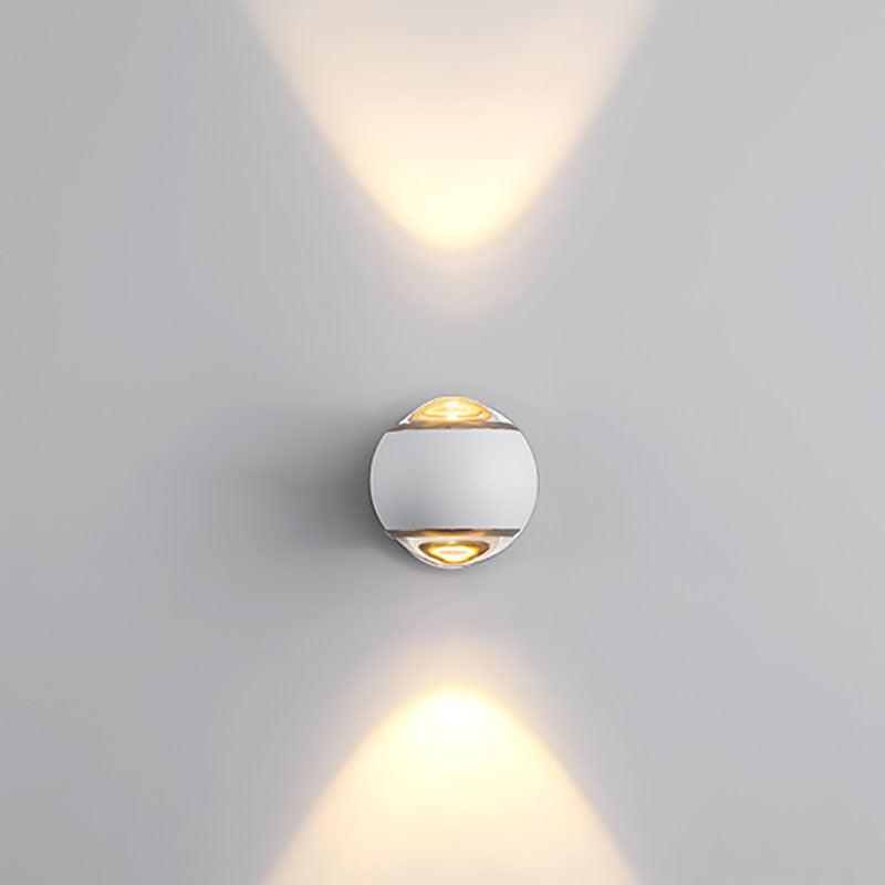 Aluminum Semicircle Up Down Wall Lamp