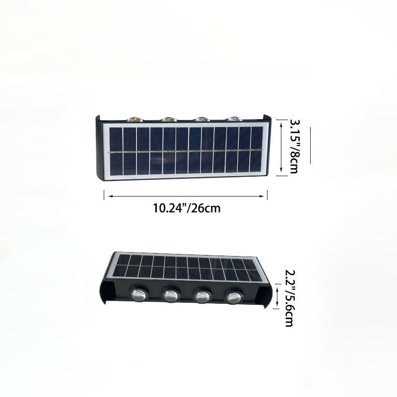 Rectangular ABS PMMA Patio Outdoor Light