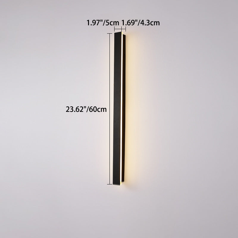 Long Rectangular Aluminum Acrylic Outdoor Light