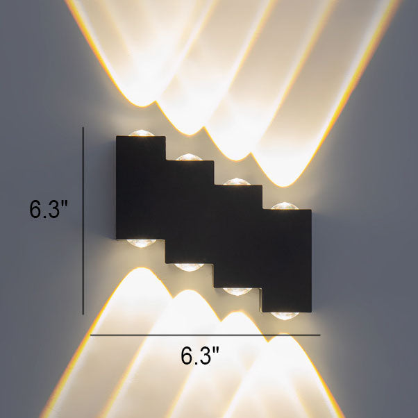 Square Geometric Luminous Outdoor Light