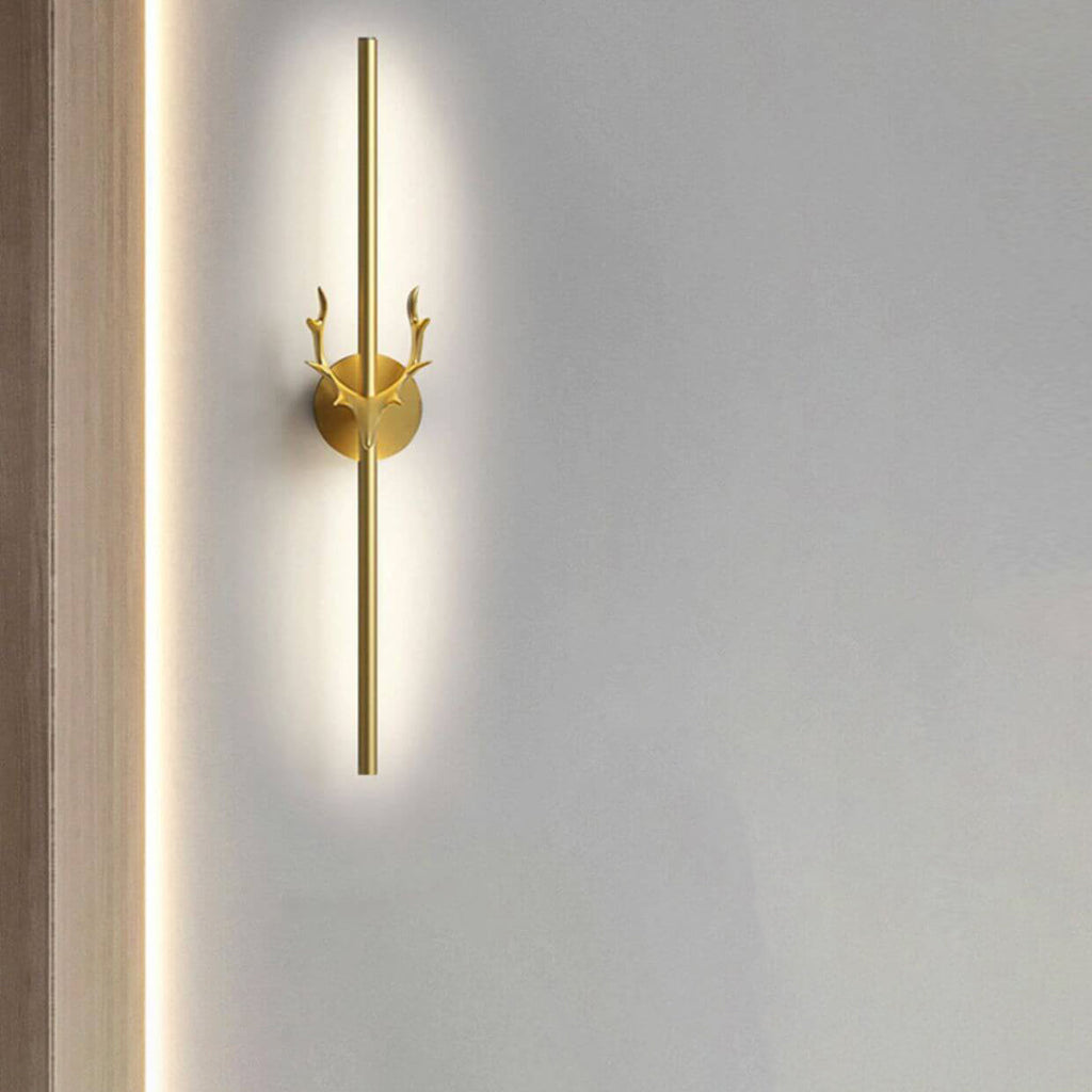 Aluminum Long Strip Antler Wall Lamp