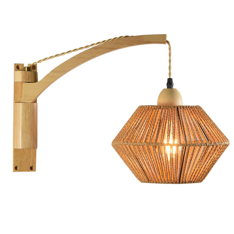 Rope Weaving Lantern Cage Wall Lamp