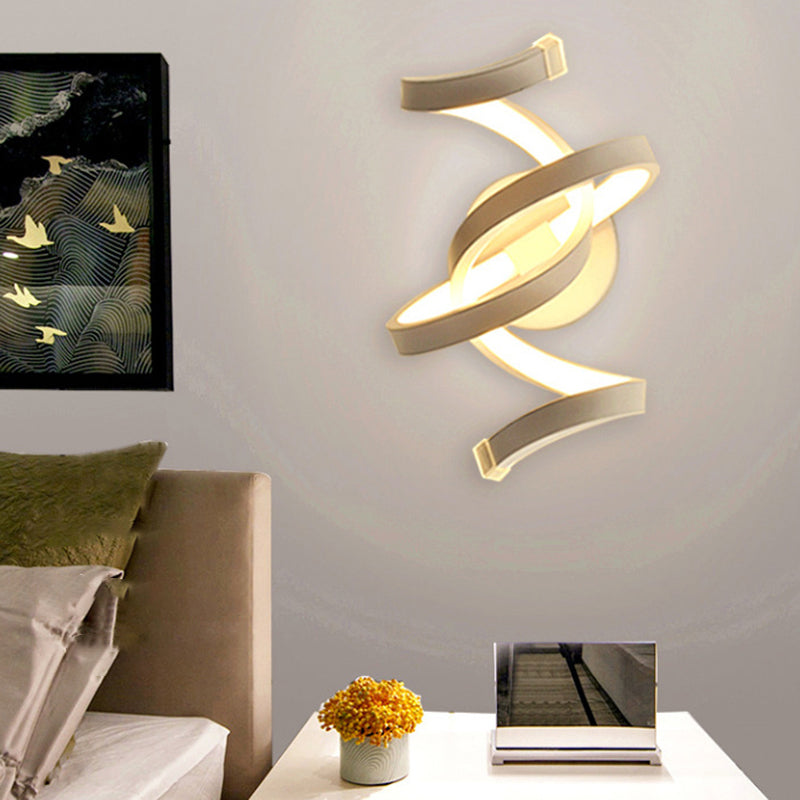 Bar Wave Aluminium Acrylic Wall Lamp