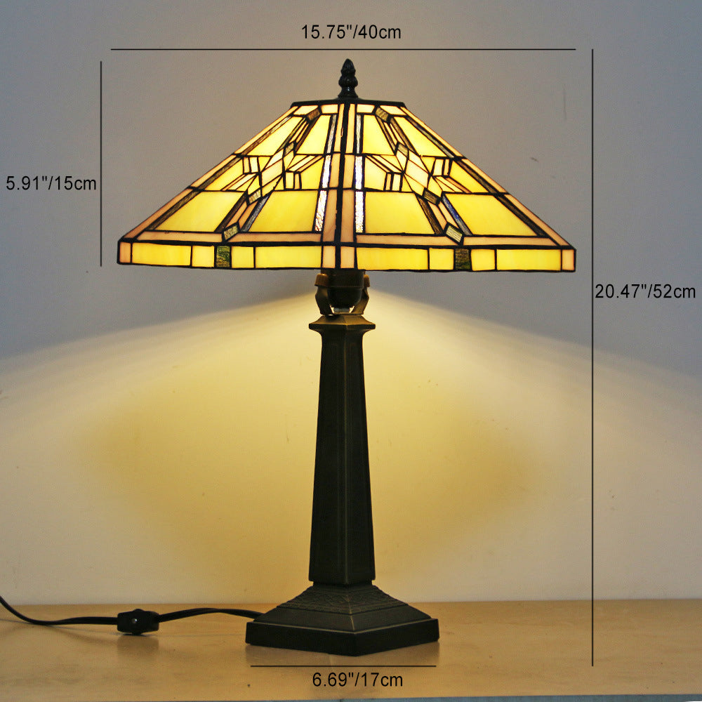 Conic Diamond Deer Alloy Table Lamp