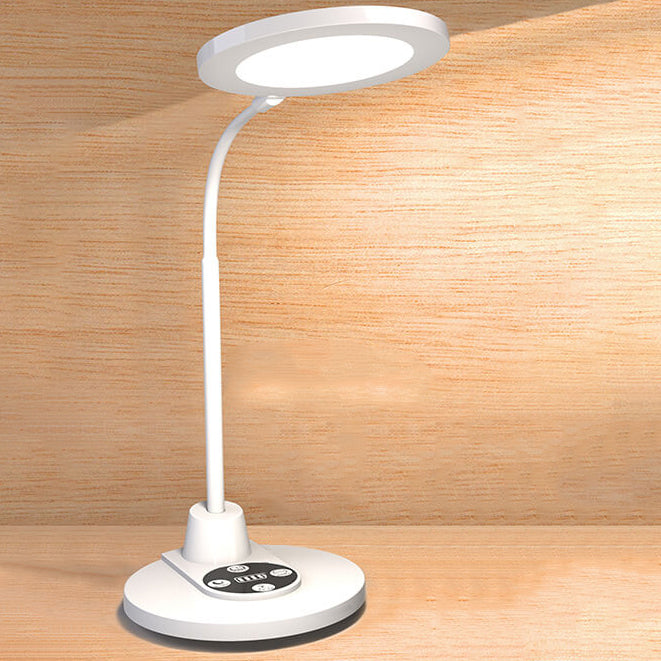 Pure White Plastic Reading Table Lamp