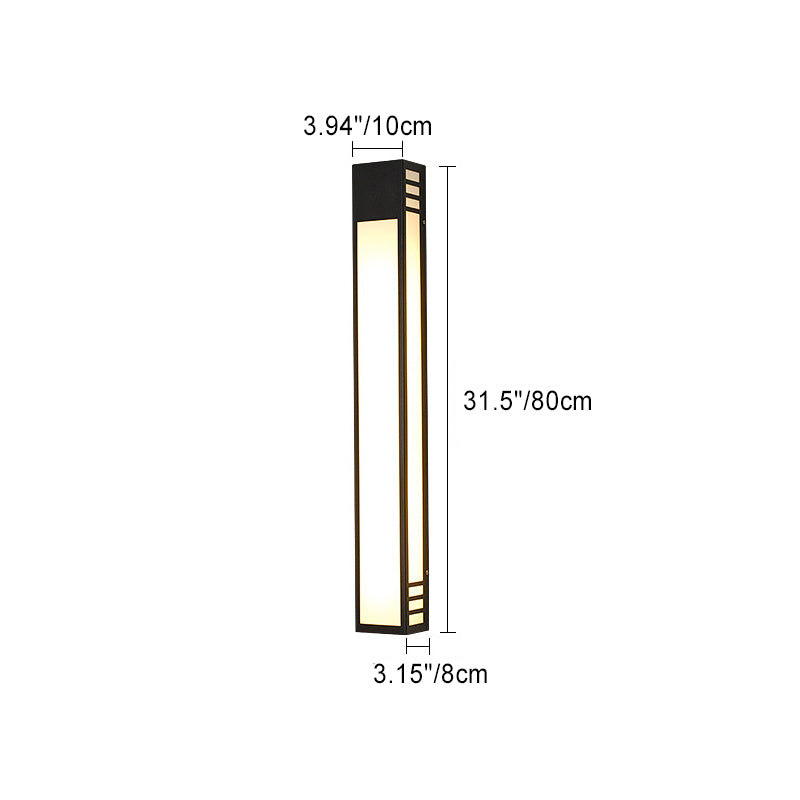 Stainless Steel Acrylic Column Outdoor Light