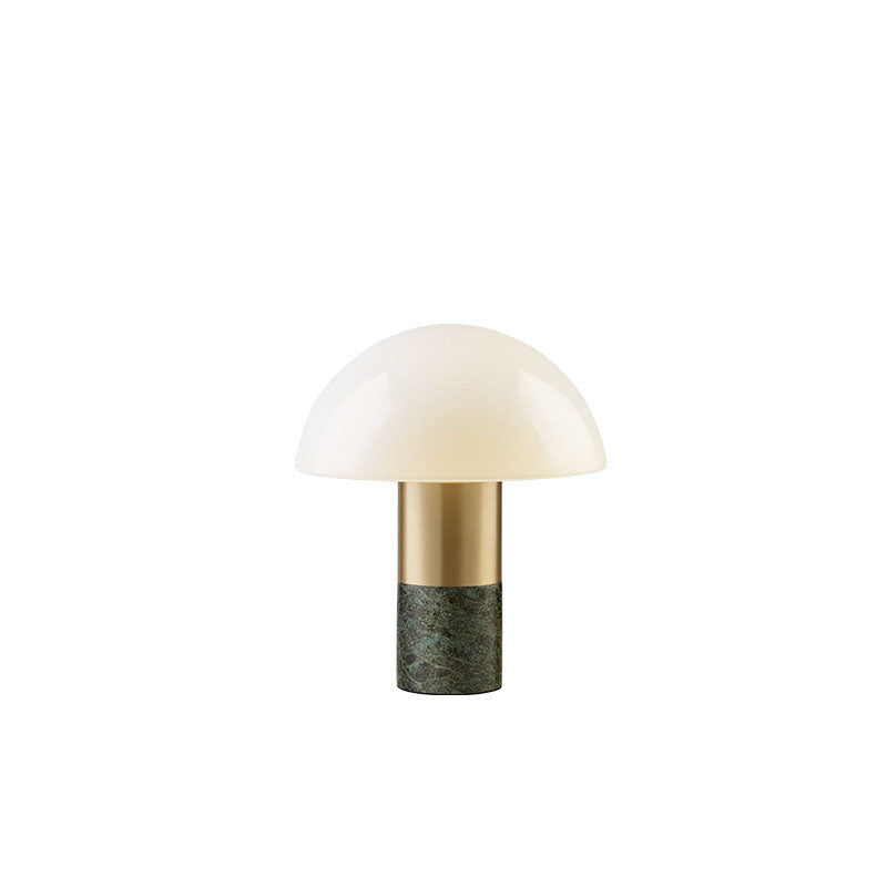 Mushroom Iron Glass Marble Table Lamp