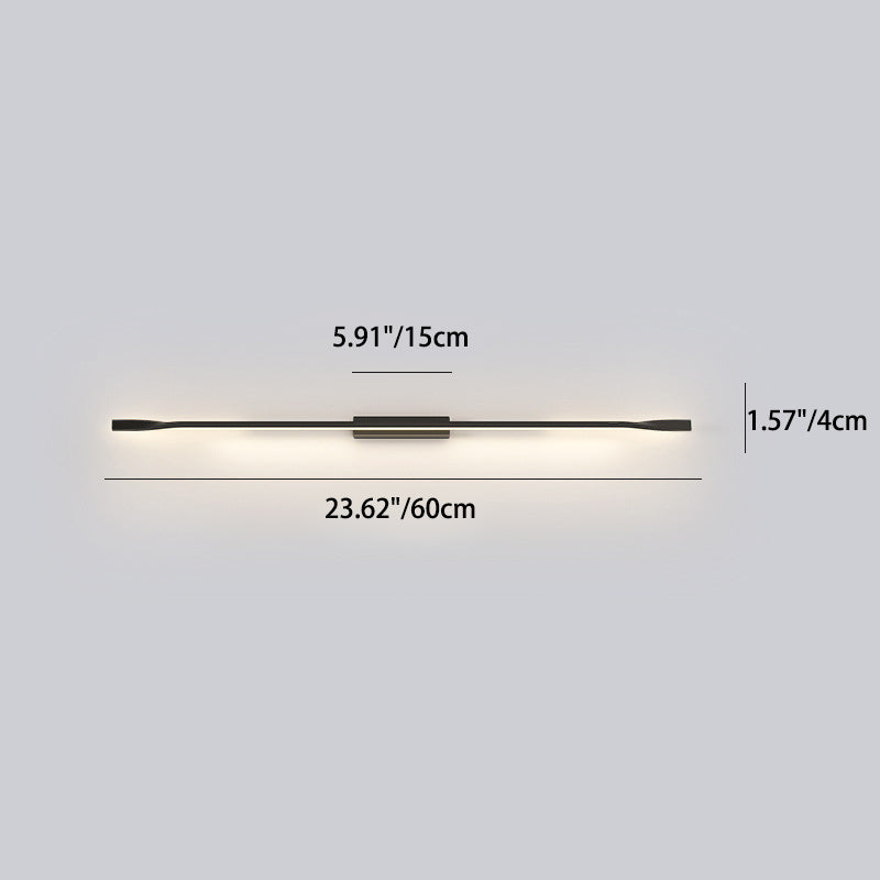 Aluminum Straight Line Silicone Wall Lamp