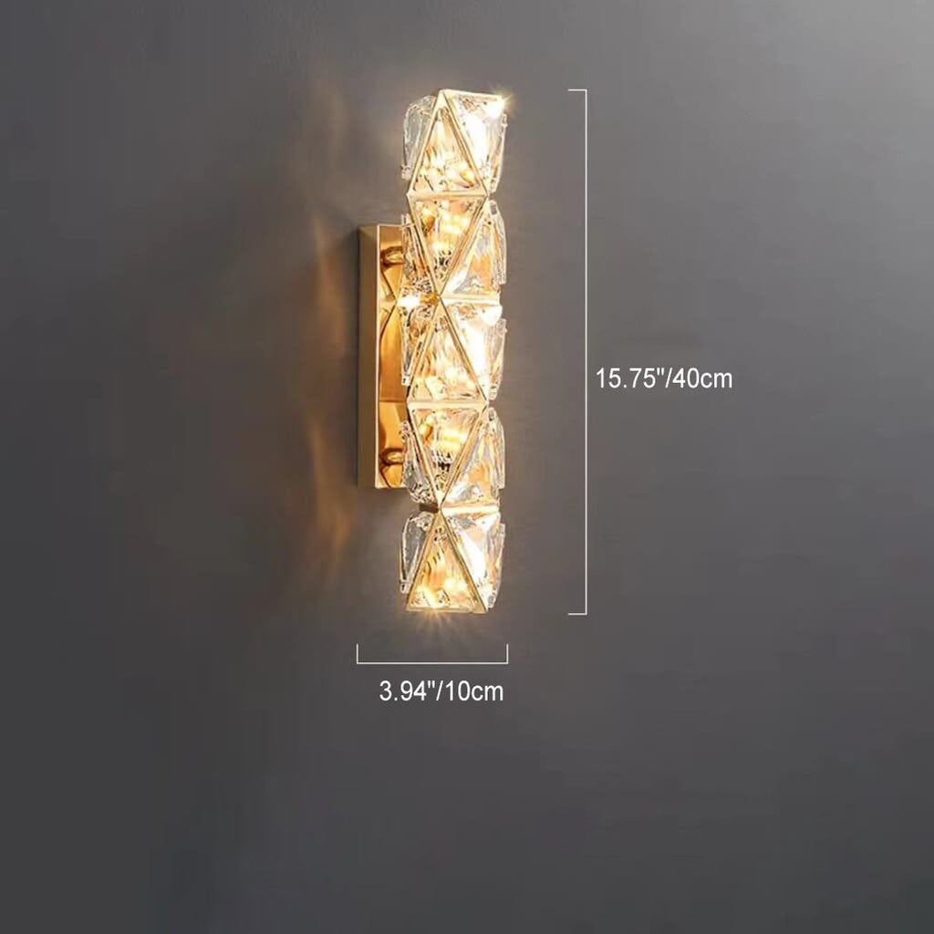 Gold Crystal Diamond Texture Wall Lamp