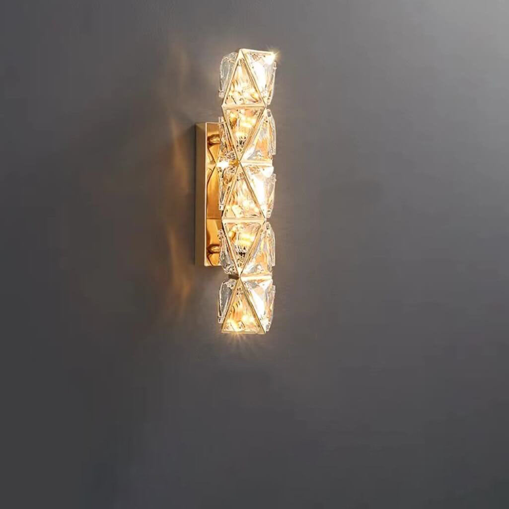 Gold Crystal Diamond Texture Wall Lamp