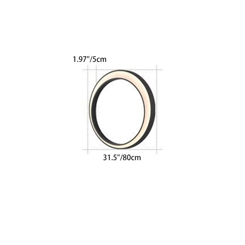 Crescent Circle Stainless Steel Outdoor Light