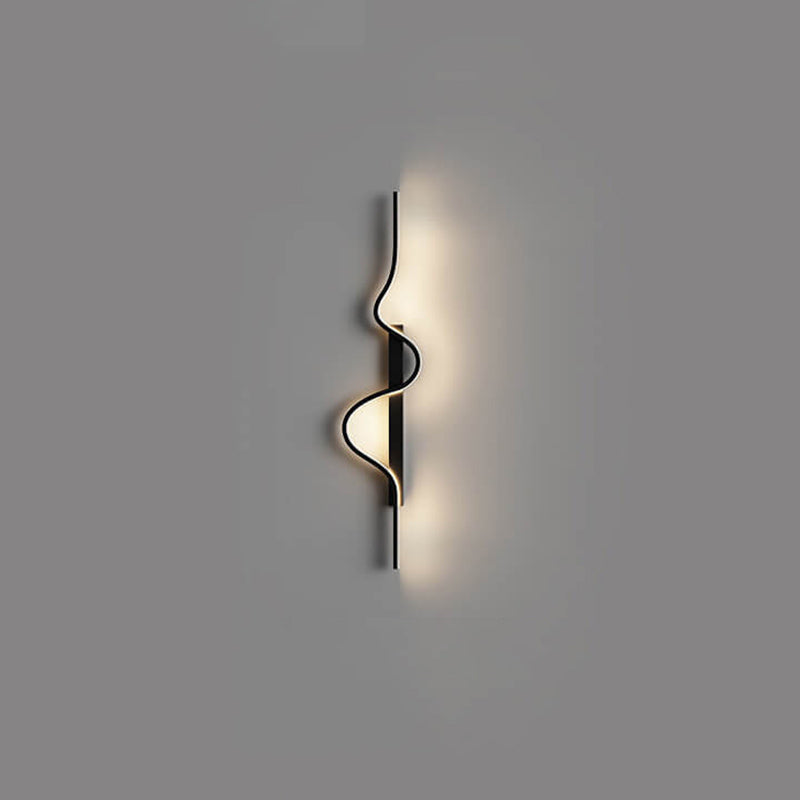 Long Wave Design Aluminum Wall Lamp