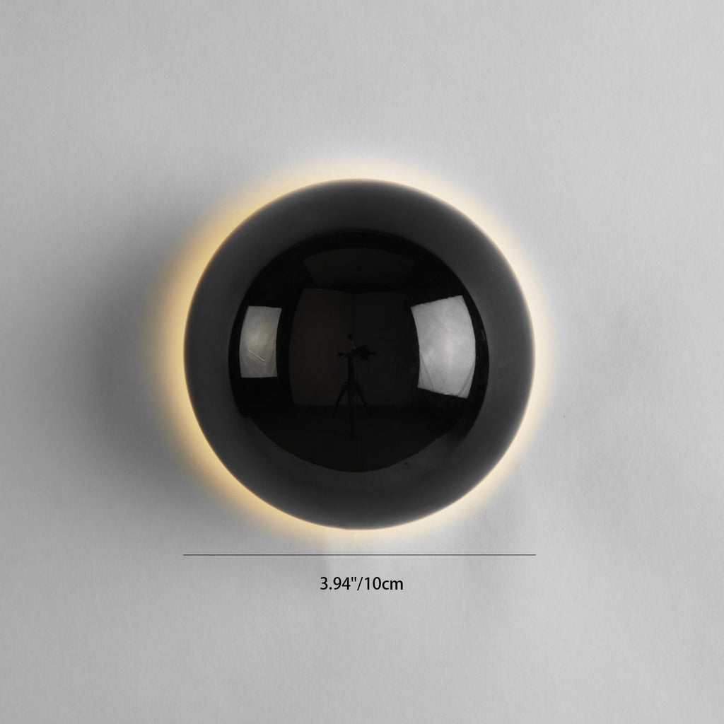 Meteorite Semicircle Metal Bedroom Wall Lamp