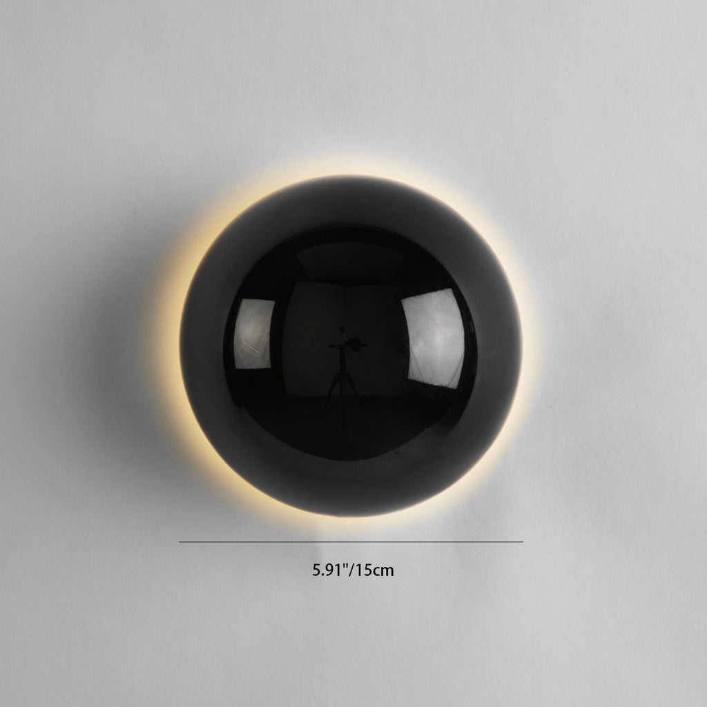 Meteorite Semicircle Metal Bedroom Wall Lamp