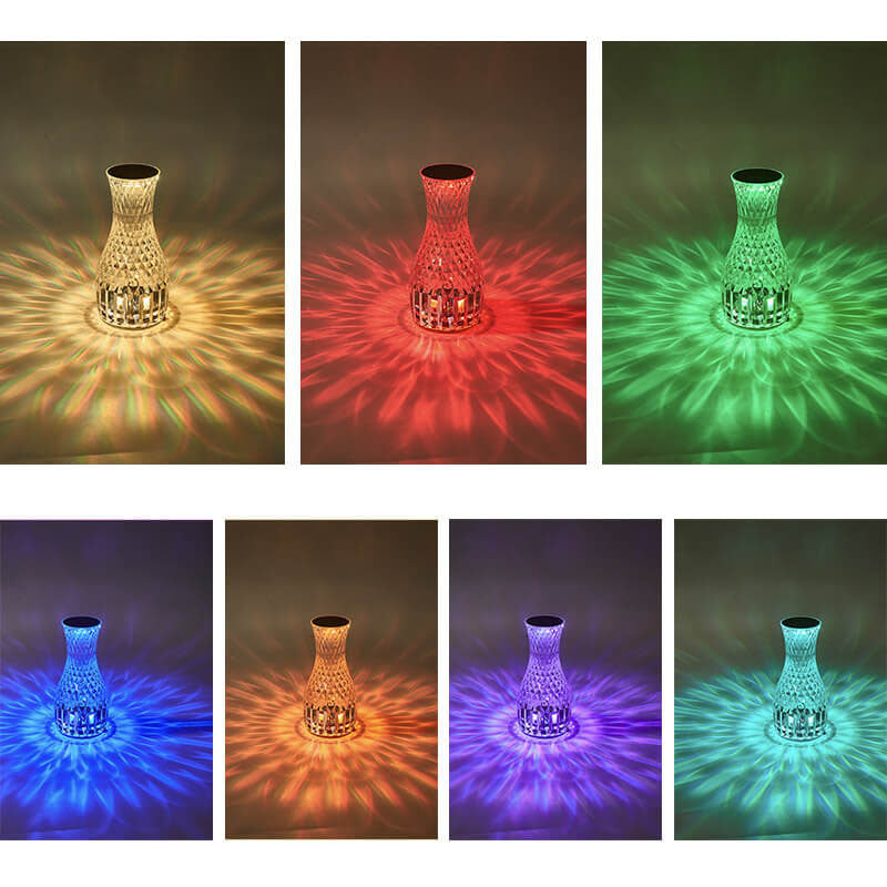 Vase Acrylic Rechargeable Touch Table Lamp