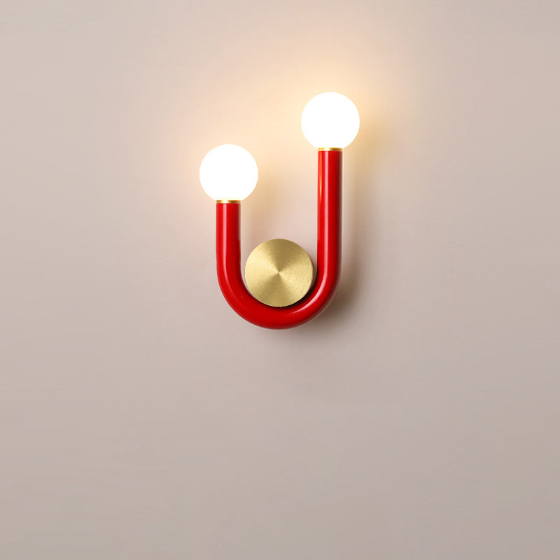 U-Shape Iron Aluminium Acrylic Wall Lamp