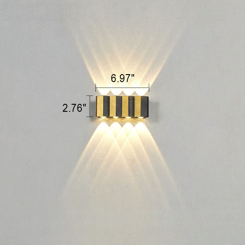Golden Aluminum Patio Outdoor Light
