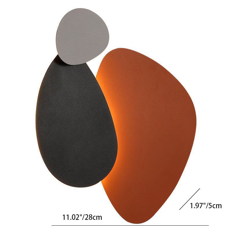 Geometric Iron Round Plate Wall Lamp