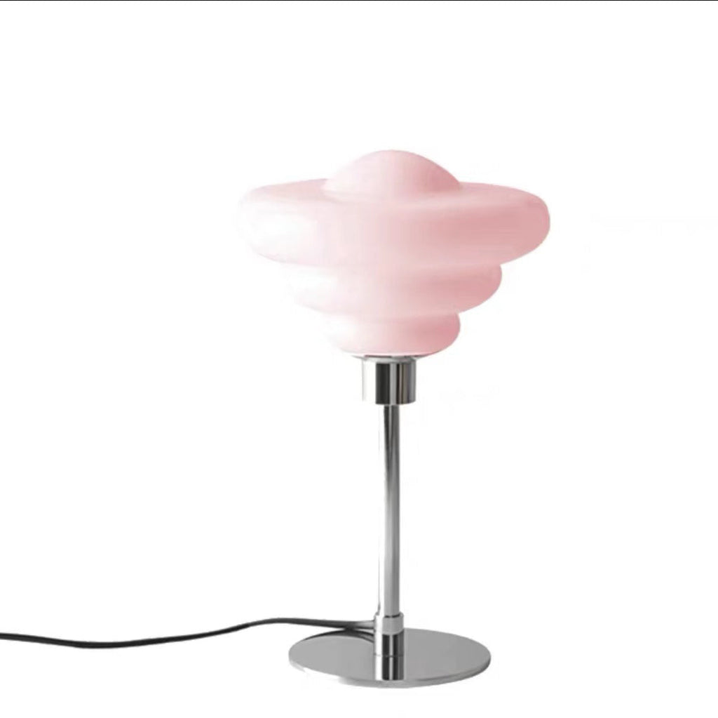Candy Color Round Glass Table Lamp