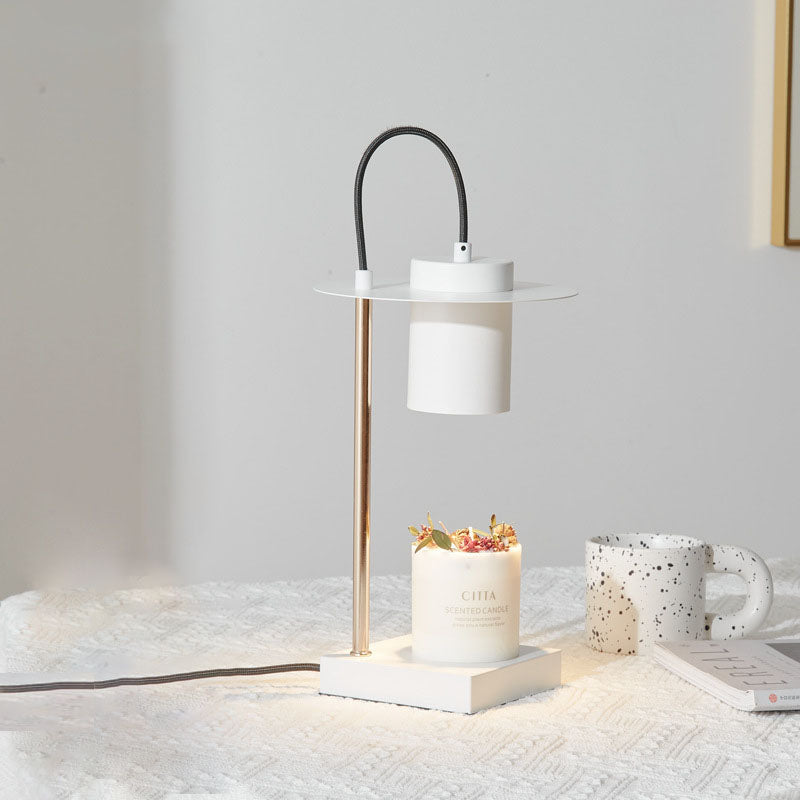 Wrought Iron Cylinder Melting Table Lamp