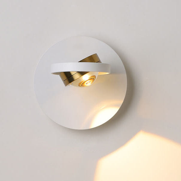 Aluminum Geometric Square Round Wall Lamp