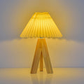 Round Cone Tripod Fabric Table Lamp