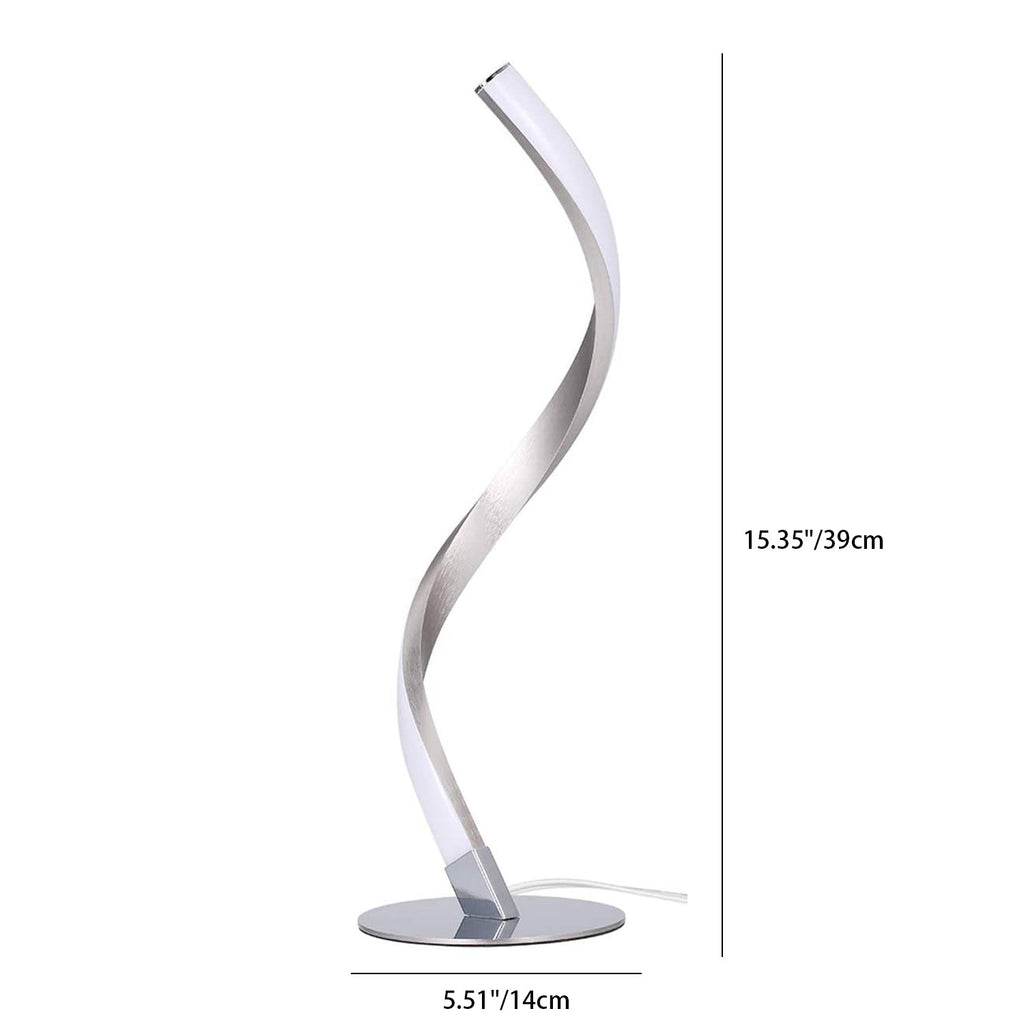 Aluminum Spiral Strip Home Table Lamp