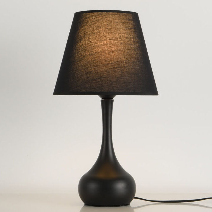 Pure Black White Iron Table Lamp
